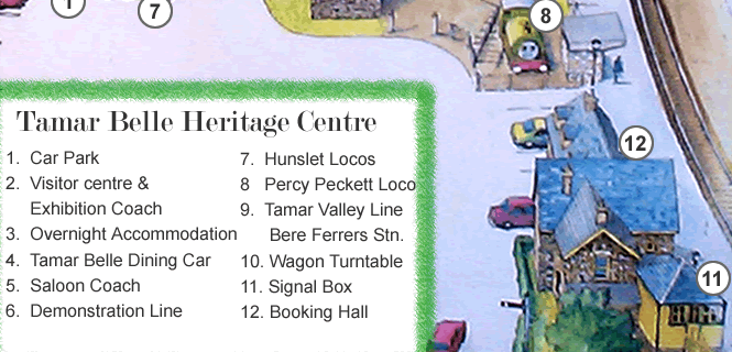 Plan of Tamar Bell heritage Railway Centre